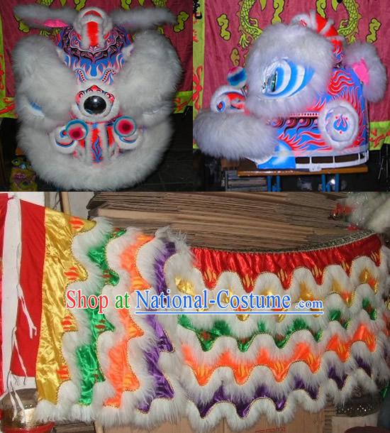 Chinese Luminous Lion Dancing Costume Complete Set