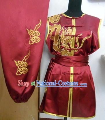 Chinese Southern Fist Nanquan Silk Embroidered Competition Suit for Men