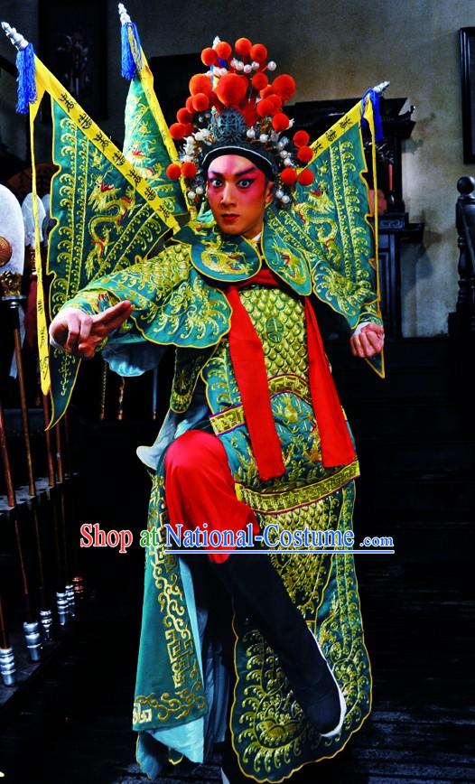 Peking Opera Da Kao General Armor Costumes Complete Set for Men