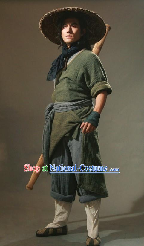 Outlaws of the Marsh Opera Ancient Chinese Kung Fu Men Costumes and Hat