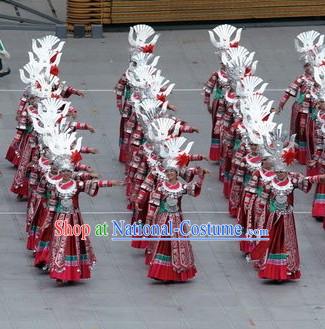 Beijing Olympic Games Opening Ceremony Miao Dance Costumes Complete Set