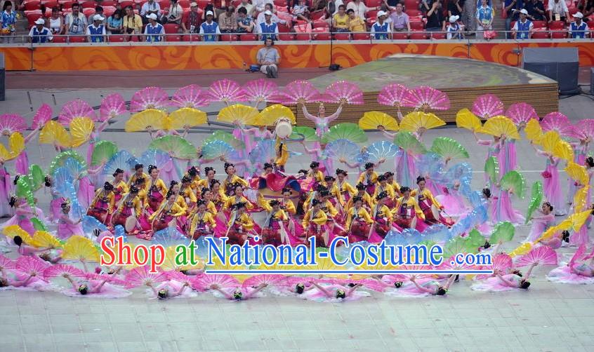 Beijing Olympic Games Opening Ceremony Chaoxian Ethnic Dance Costumes for Women