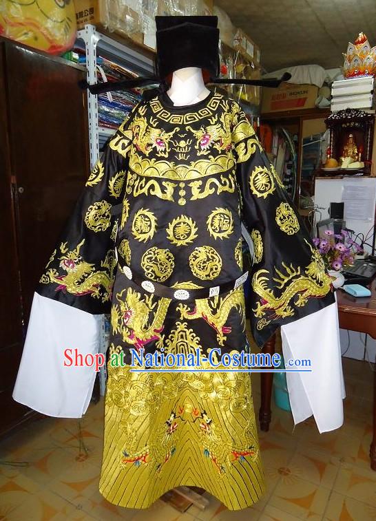 Chinese Opera Bao Gong Costumes and Hat