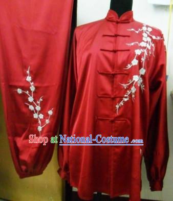 Traditional Chinese Long Sleeve Silk Kung Fu Uniform