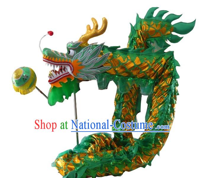 Shinning Green Dragon Dance Costumes Complete Set