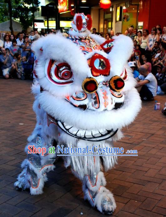 Competition and Parade Lion Head and Body Dance Costumes Complete Set