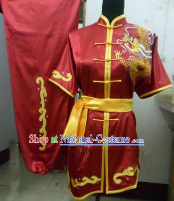 Chinese Red Dragon Kung Fu Competition Uniform