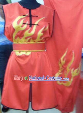 Chinese Red Silk Nanquan Competition Uniform