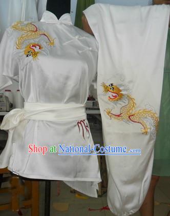 Chinese Silk Dragon Martial Arts Uniform for Women