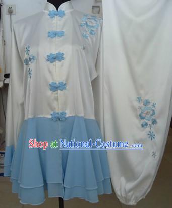 Chinese Silk Kung Fu Skirt Competition Uniform