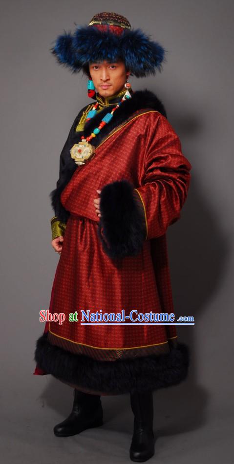 Traditional Chinese Tibetan Men Clothing