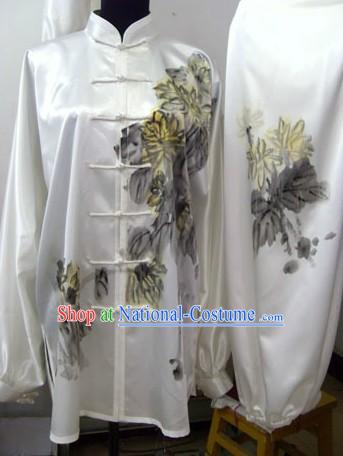 Traditional Chinese Silk Original Painting Tai Chi Uniform