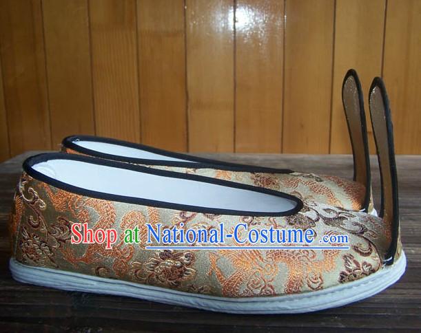 Ancient Chinese Hanfu Brocade Shoes for Women