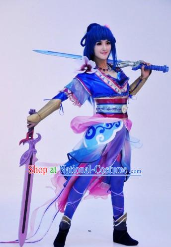 Ancient Chinese Swords Woman Cosplay Costumes