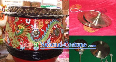 Traditional Drum, Gongs and Cymbals Music Instrument Complete Set