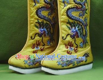 Ancient Chinese Emperor Dragon Shoes