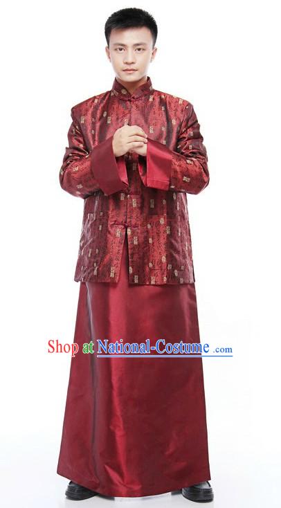 Traditional Chinese Wedding Dress and New Year Dress for Men