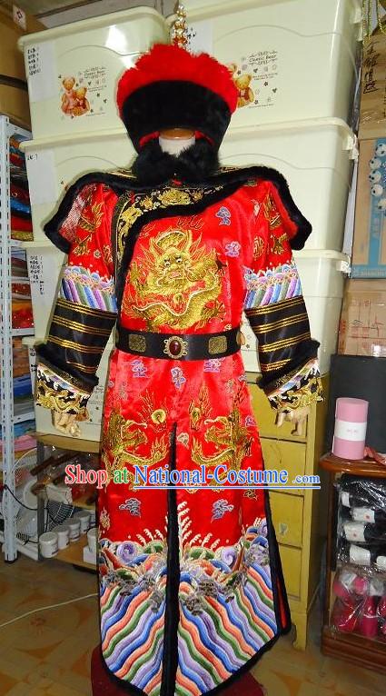 Ancient Chinese Emperor Wedding Dress Complete Set