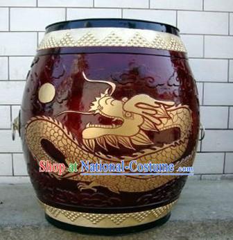 Chinese Classical Hand Made Dragon Drum