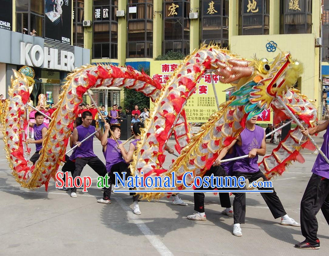 Classical Net Dragon Dance Costumes Complete Set