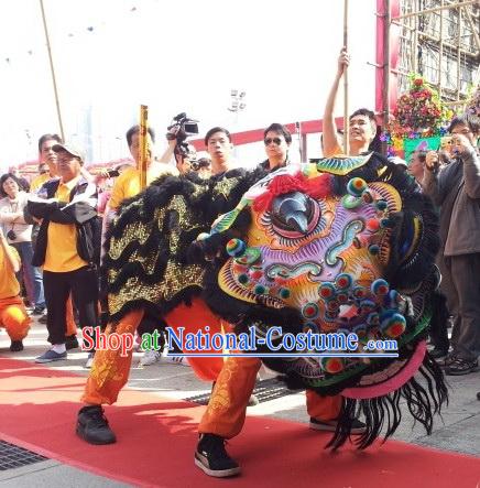 Ancient Style FUT SAN Southern Lion Dance Costumes Complete Set