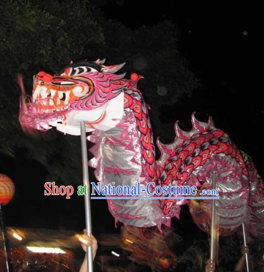 Adult Size Glowing in Dark Dragon Dance Costumes Complete Set