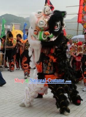 Unique Double Colors Lion Dance Costumes