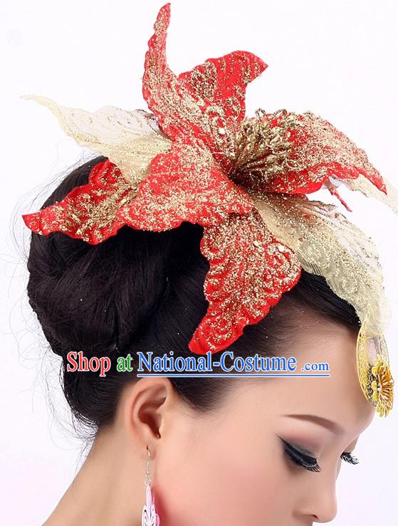 Chinese Folk Dance Costume Headpiece