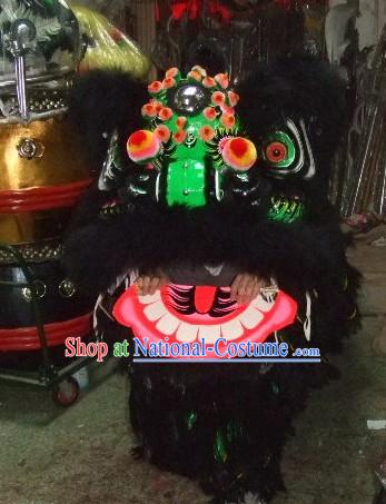 Super Cool Classic Black Lion Dance Costume Complete Set