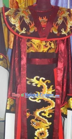 Chinese Opera Emperor Embroidered Dragon Costumes Complete Set