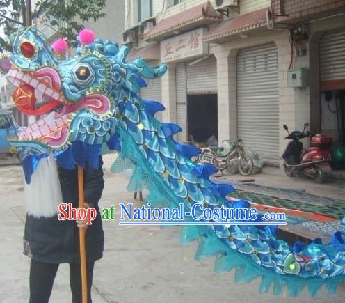 Blue Beijing Olympic Games Dragon Dance Costume Complete Set