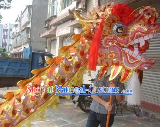 Golden Beijing Olympic Games Dragon Dance Costume Complete Set