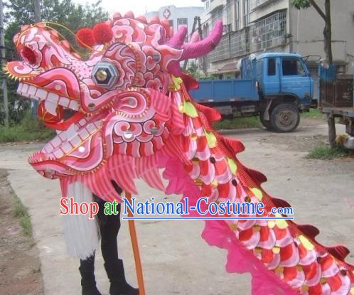 Pink Beijing Olympic Games Dragon Dance Costume Complete Set