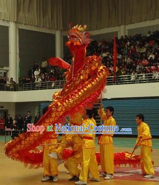 Shinning Red Dragon Dance Costume Complete Set