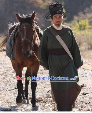 Ancient Chinese Song Dynasty Government Official Costume and Hat for Men