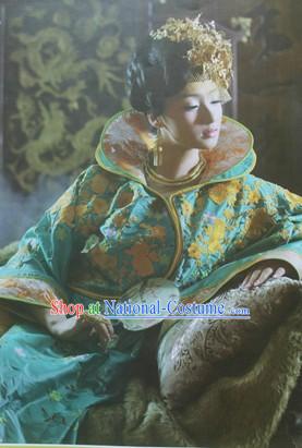 Ancient Chinese Imperial Concubine Green Costumes