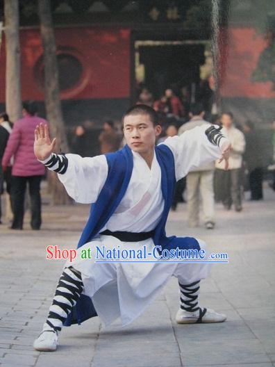 Traditional Chinese Henan Shaolin Martial Arts Master Clothing for Men