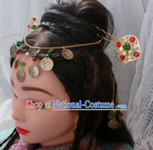 Handmade Ancient Chinese Style Princess Hair Accessories Three Pieces Set