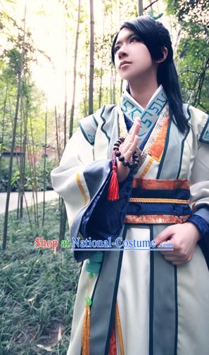 Ancient Chinese Fang Lansheng Costume Complete Set for Men