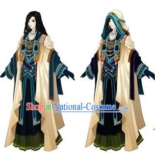 Ancient Chinese Original Tribe Costume and Accessories for Women