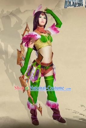 Ancient Chinese SD Swordswoman Costume Complete Set