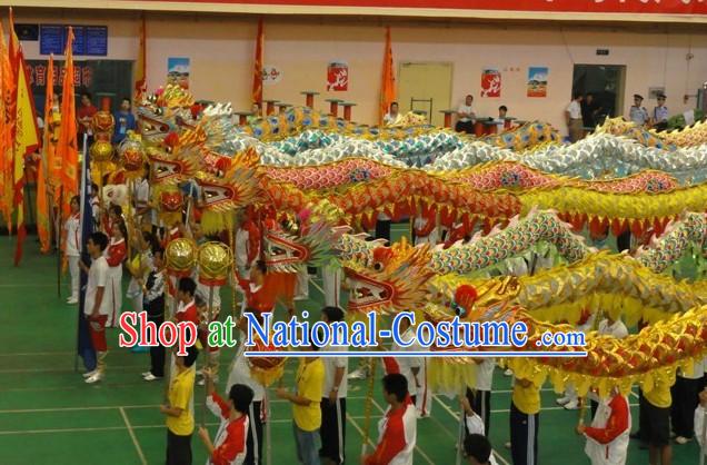 Chinese Classic Dragon Dance Costumes Eight Sets