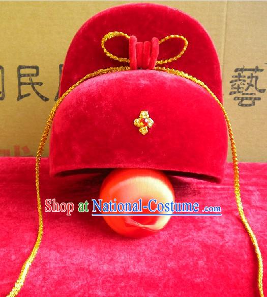 Chinese Classic Bridegroom Wedding Hat for Men