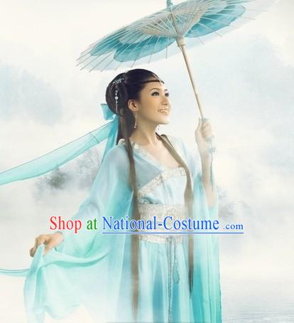 Romantic Light Blue Lady Costumes