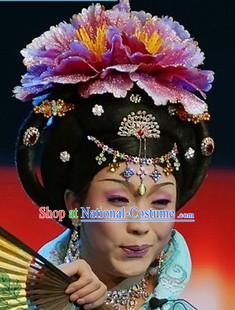 Ancient Chinese Tang Dynasty Imperial Empress Wig Set