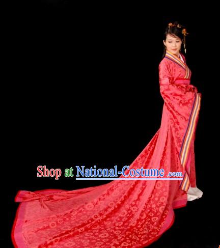 Ancient Chinese Clasic Wedding Dress Complete Set for Brides