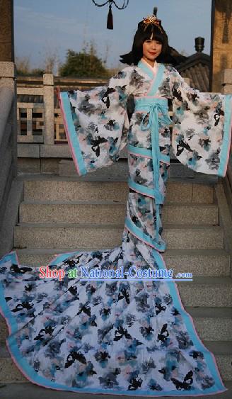 Ancient Chinese Fish Tail Butterfly Clothing Complete Set