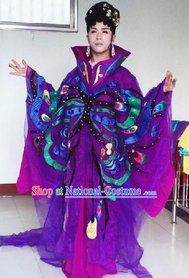 Chinese Stage Performance Dramatic Butterfly Dance Costumes Complete Set