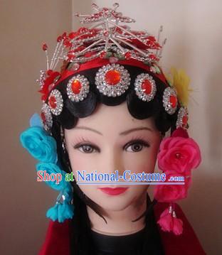 Chinese Classical Peking Opera Wig and Hair Accessories