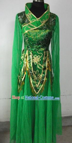 Green Chinese Classical Dancing Costume for Women